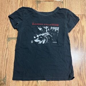 Brandy Melville Black Graphic T-Shirt